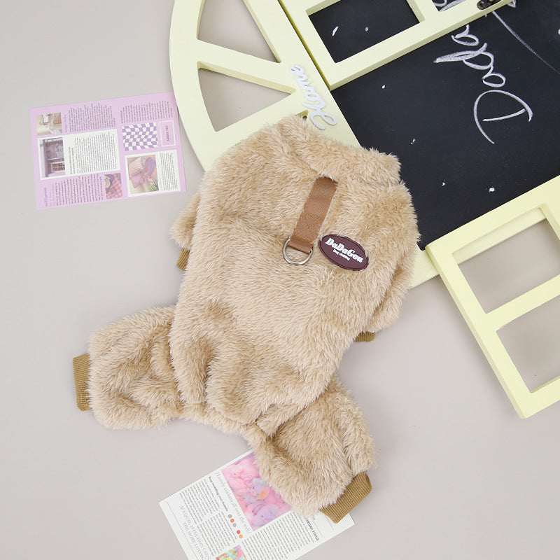 Pet Jumpsuit With Pull Ring - Sale✨